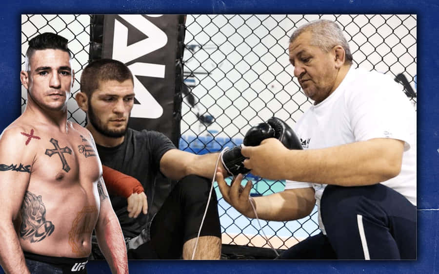 Diego Sanchez Over Khabib Nurmagomedov Wallpaper