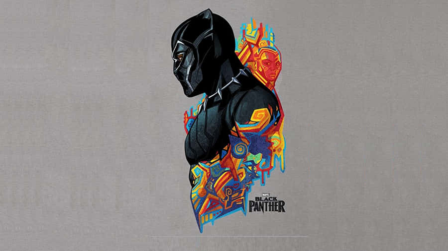Digital Art Black Panther Hero Wallpaper
