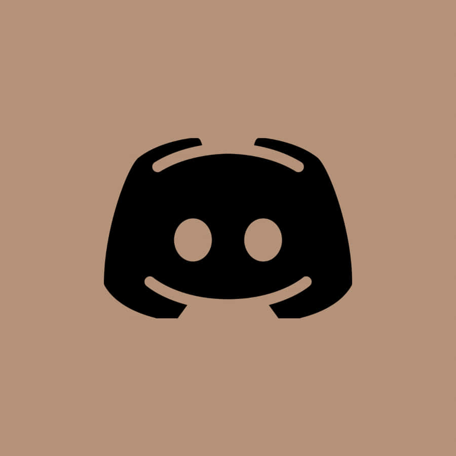 Discord Logo Muted Beige Wallpaper