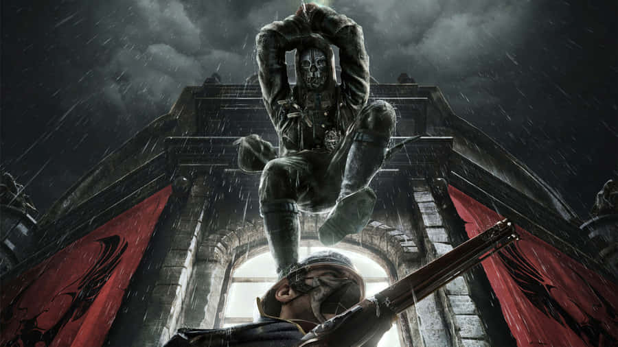 Dishonored 4k Corvo Mask Wallpaper