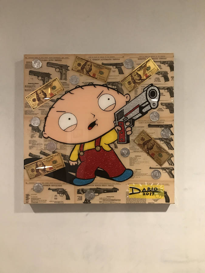 Download Free Displayed Stewie Griffin Art Wallpaper - Mrwallpaper.com