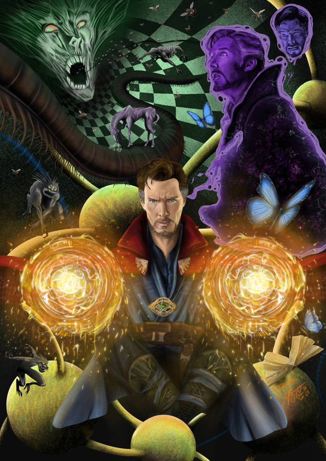 Doctor Strange Abstract Art Wallpaper