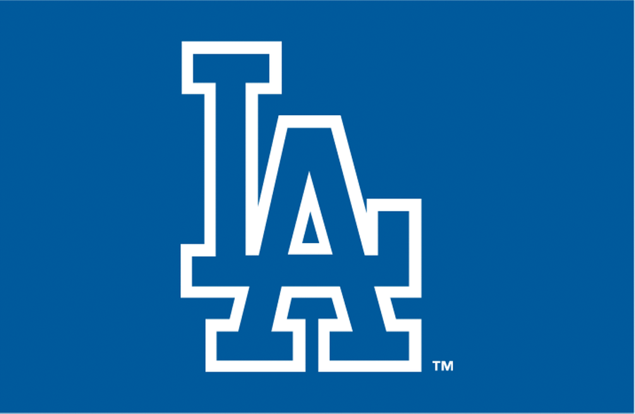 Dodgers Logo Blue Basic Wallpaper