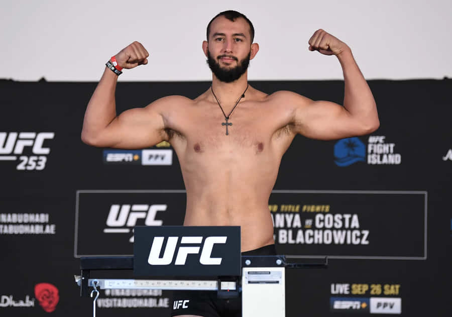 Dominick Reyes U F C Weigh In Pose Wallpaper
