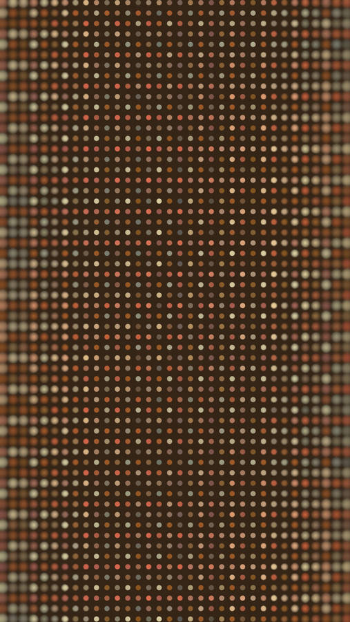 Dotted Brown Pixels Wallpaper