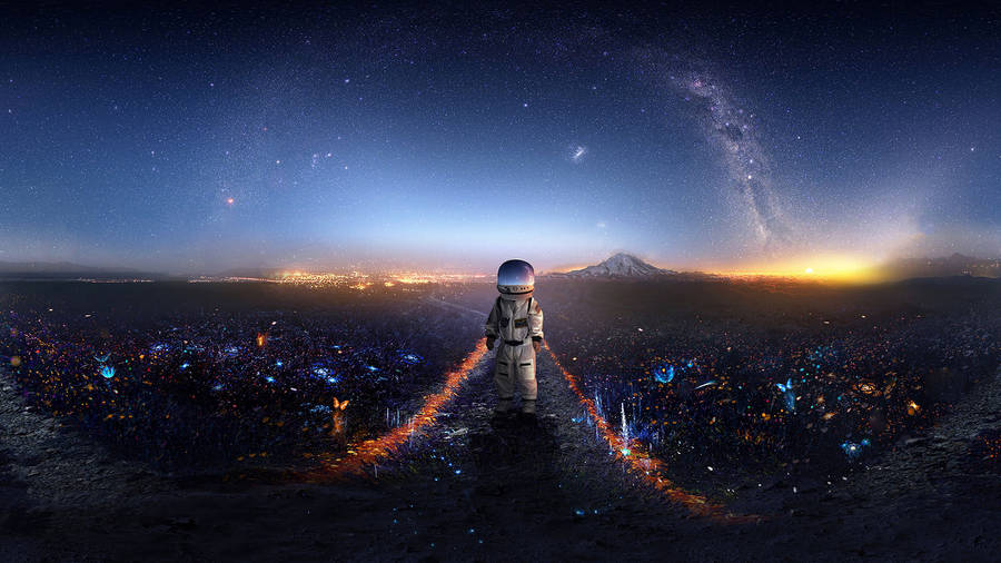 Astronaut wallpaper for desktop and mobile phone