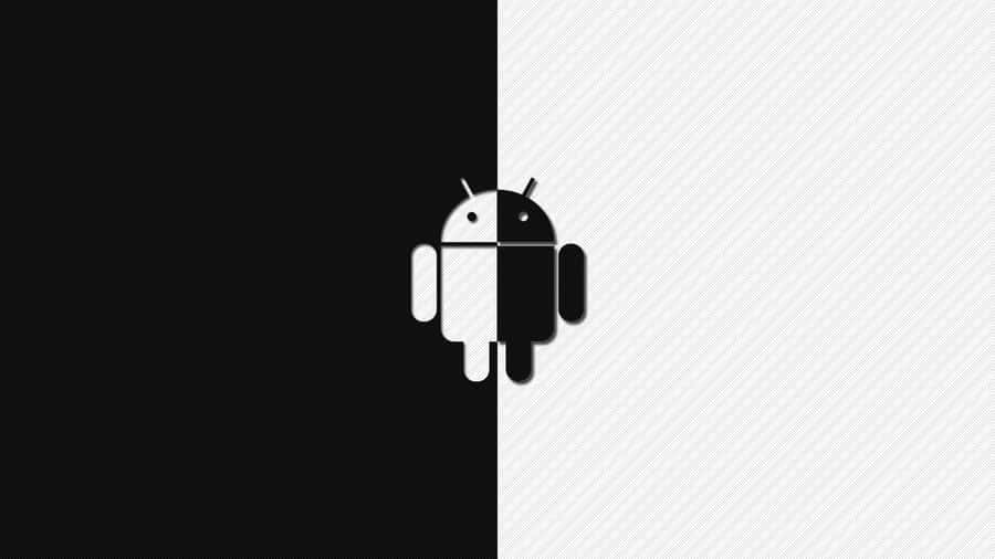 Dueling Shades - Half Black And Half White Wallpaper