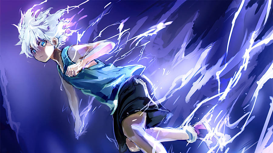 Download free Electrifying Purple Killua 4k Wallpaper - MrWallpaper.com