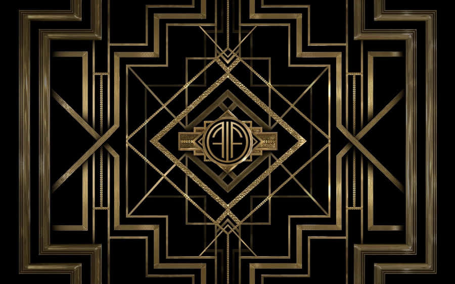 Elegant Black And Gold Desktop Backdrop Wallpaper