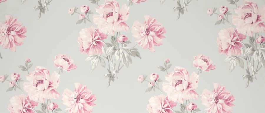 Elegant Gray And Pink Abstract Design Wallpaper