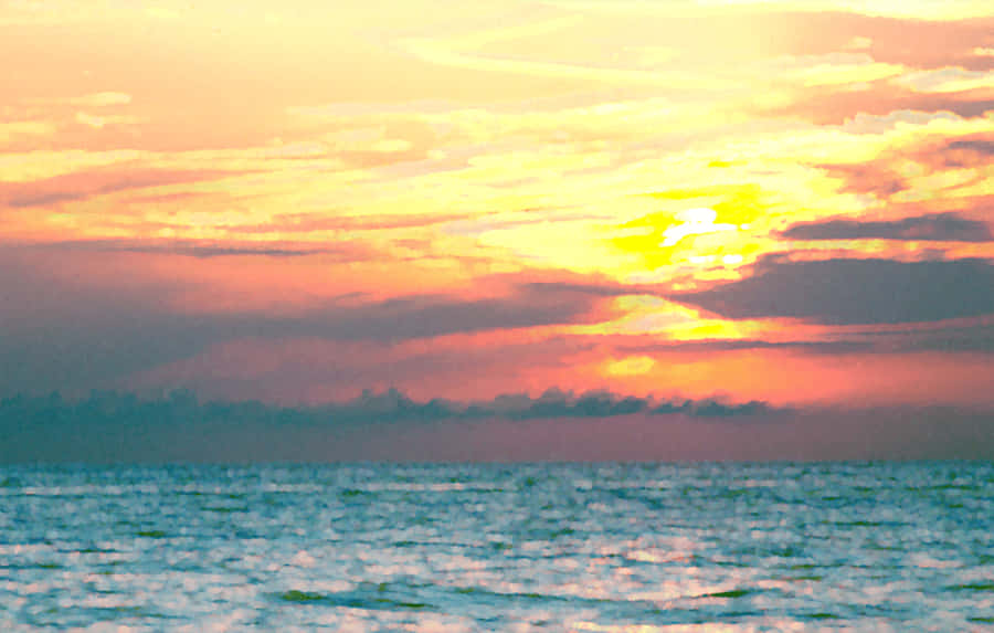 Embrace A Beach Aesthetic With This Serene Scene Wallpaper