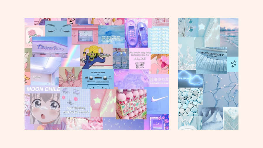 Embrace Quirkiness With An Aesthetic Laptop Collidge Wallpaper