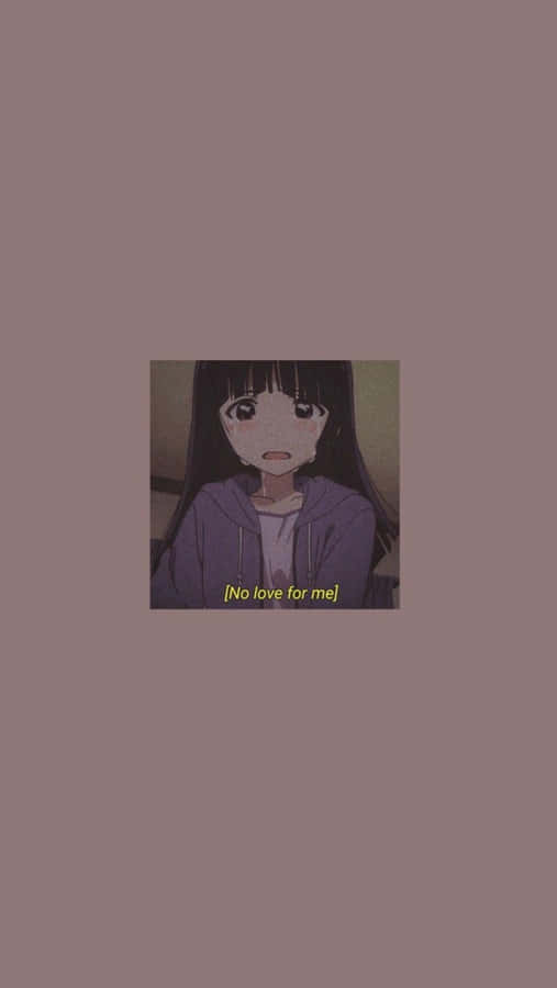 Embrace The Melancholy With Sad Aesthetic Anime Wallpaper Wallpaper