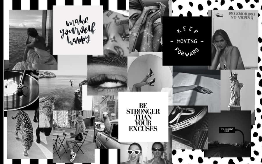 Embrace Your Inner Creativity With Collage Aesthetic Desktop Wallpaper Wallpaper