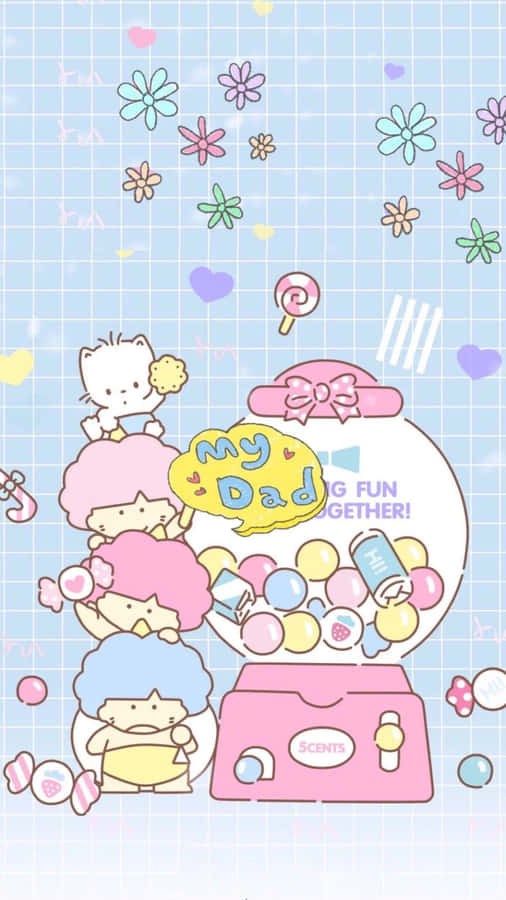 Embracing The Magical World Of Kawaii Anime Aesthetic. Wallpaper