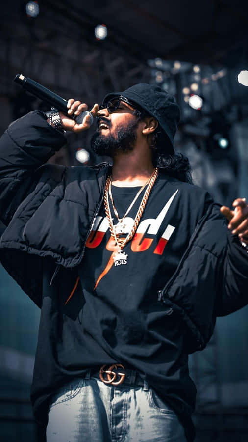 Emiway Bantai Performing Live Wallpaper