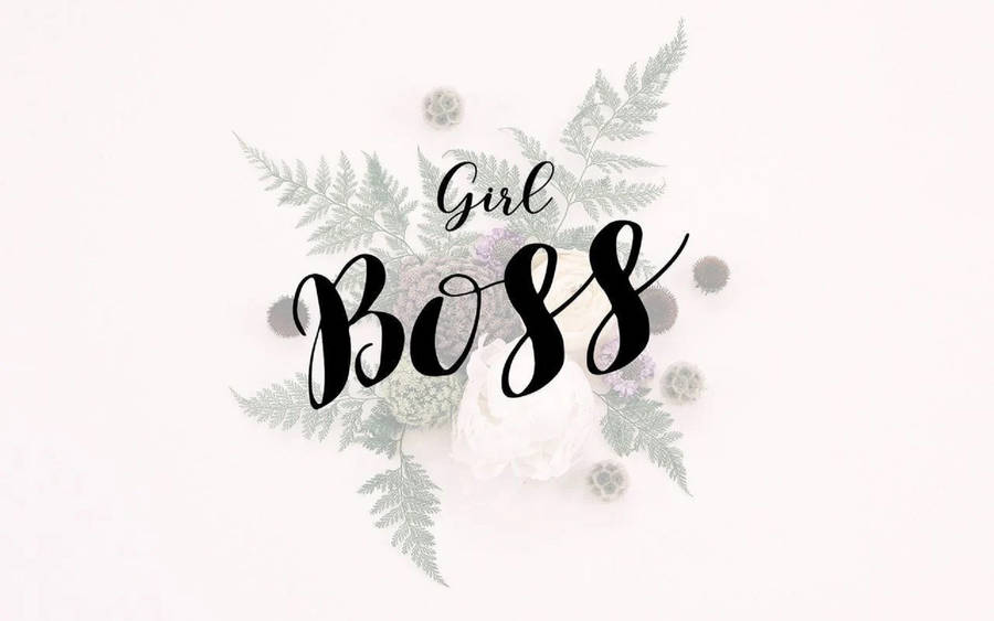 Download Inspiring Girl Boss Pink Theme Poster Wallpaper | Wallpapers.com