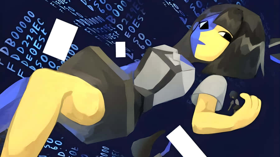 Ena Digital Character Design Wallpaper