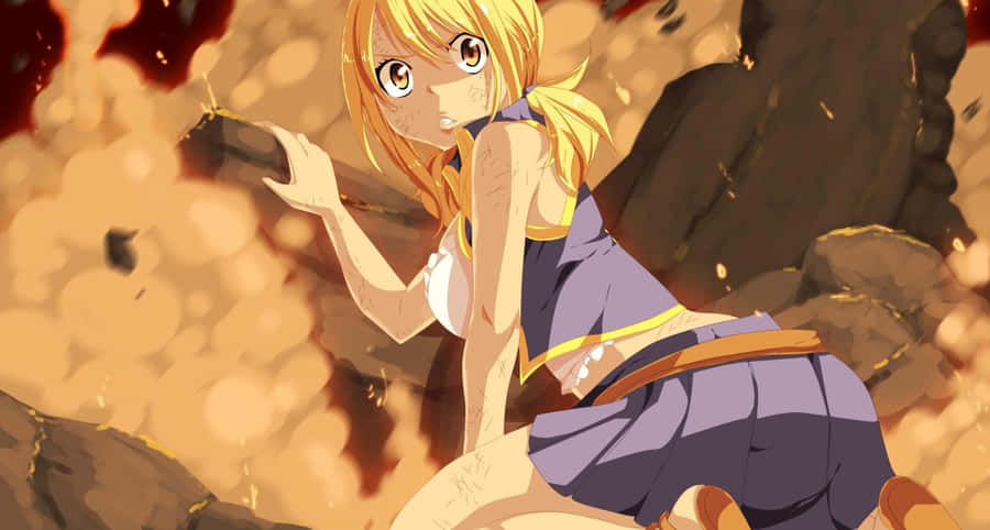 Enchanting Lucy Heartfilia From Fairy Tail Wallpaper