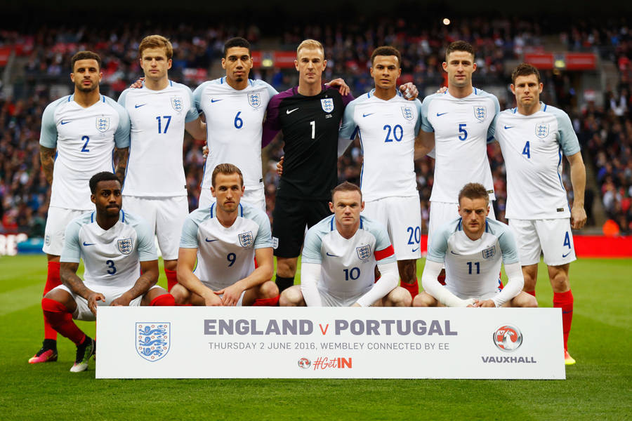 England National Football Team Versus Portugal Wallpaper