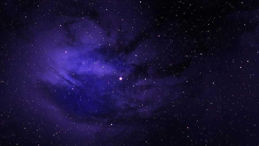 Enjoy A Beautiful View Of Blue And Purple On Your Desktop Wallpaper