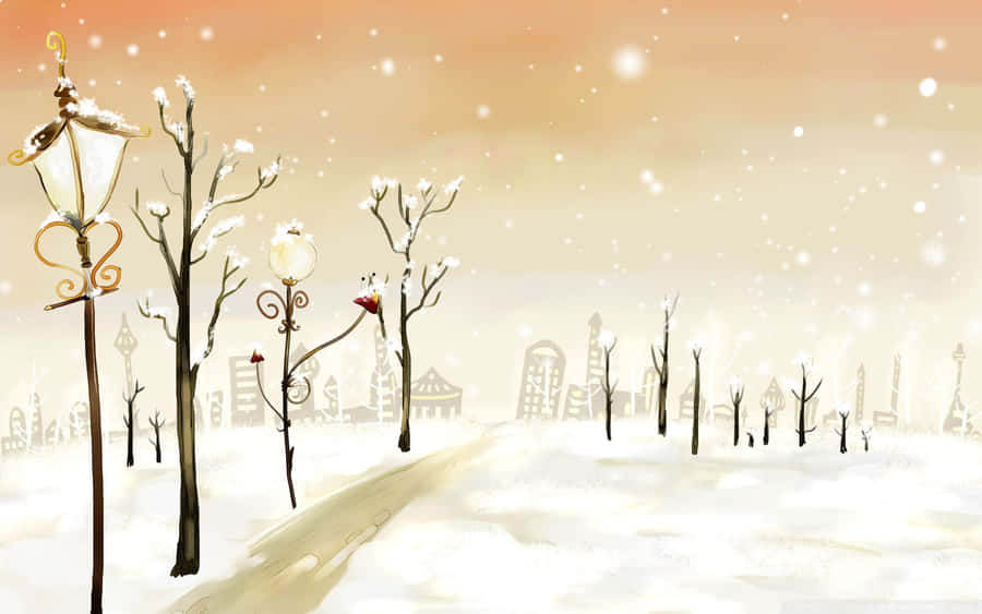 Enjoy A Cozy Winter Indoors Wallpaper