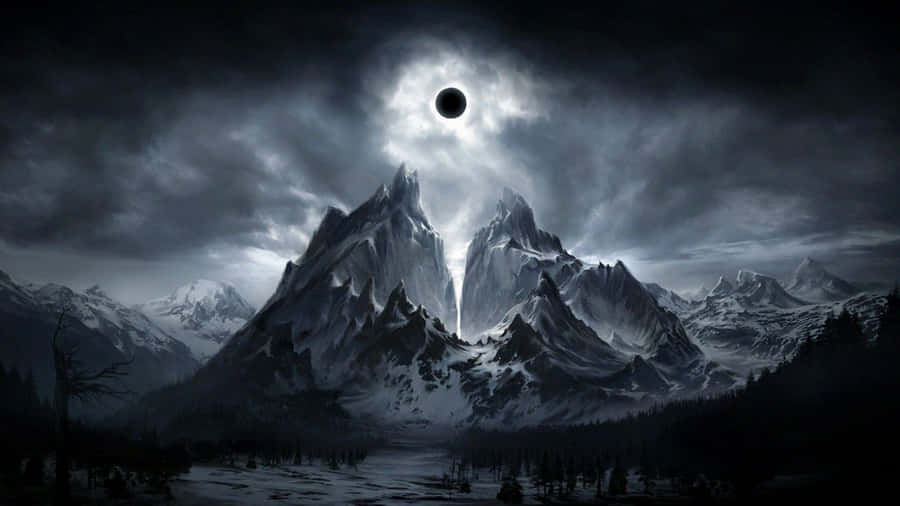 Enjoy A Dark Aesthetic Desktop With This Cool Background Wallpaper