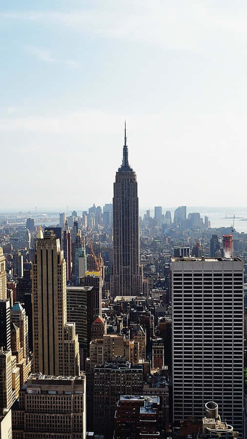 Enjoy Checking Out The City From Your Phone Wallpaper