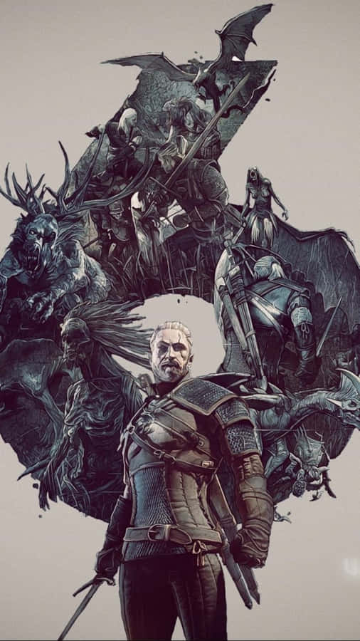 Enjoy Epic Battles In The Incredible World Of The Witcher With This High-end Smartphone. Wallpaper