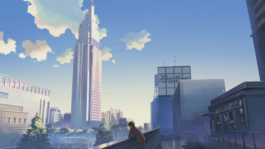 Enjoy Seamless Blue Anime Aesthetic Desktop Wallpaper Wallpaper