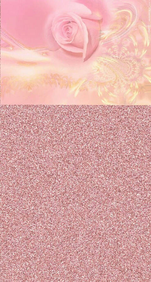 Enjoy The Beauty Of Rose Gold In This Sparkly Image. Wallpaper