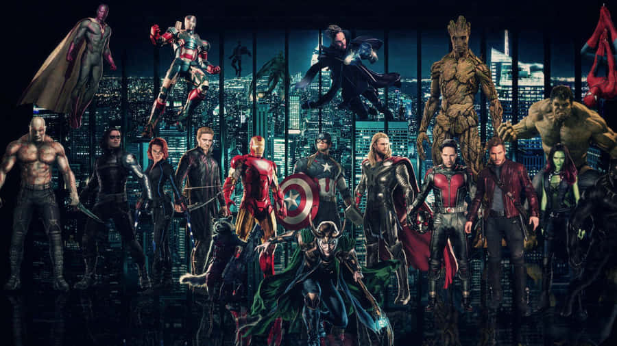 Enjoy The Marvel Experience On Your Laptop. Wallpaper