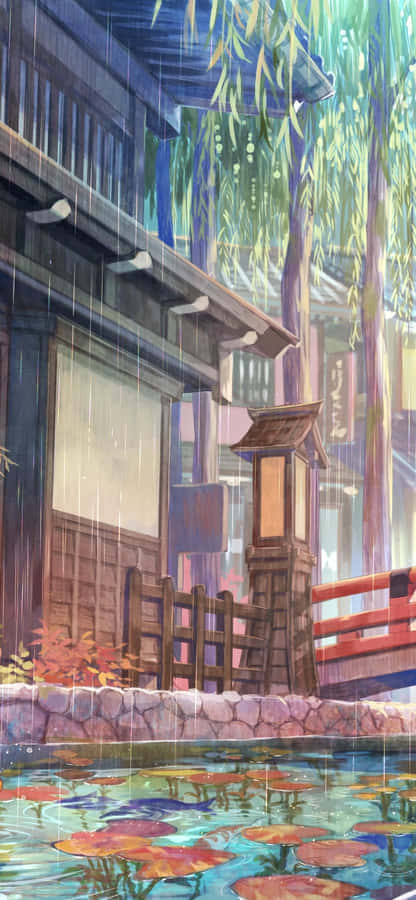Enjoy The Sweet Serenity Of A Rainy Day Wallpaper