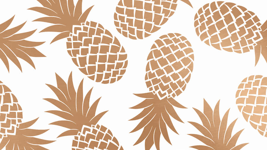 Enjoy The Sweet Taste Of Life With A Delicious Pineapple. Wallpaper