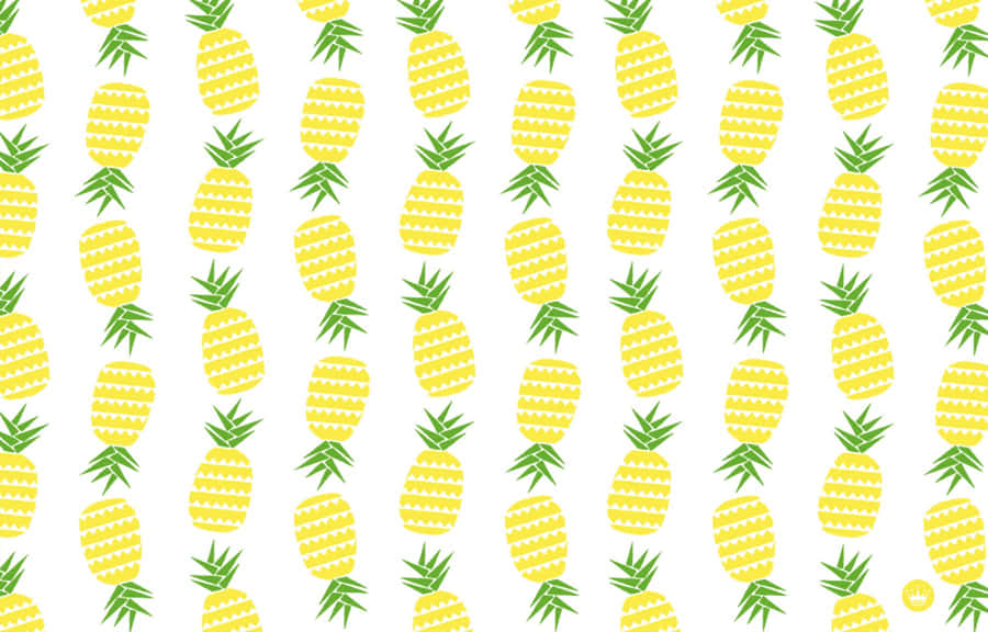 Enjoy The Sweet Taste Of Summer With A Fun, Pineapple Desktop Wallpaper. Wallpaper