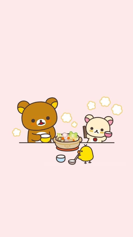 Enjoy The Warmth Of Summer With Kawaii Rilakkuma Wallpaper