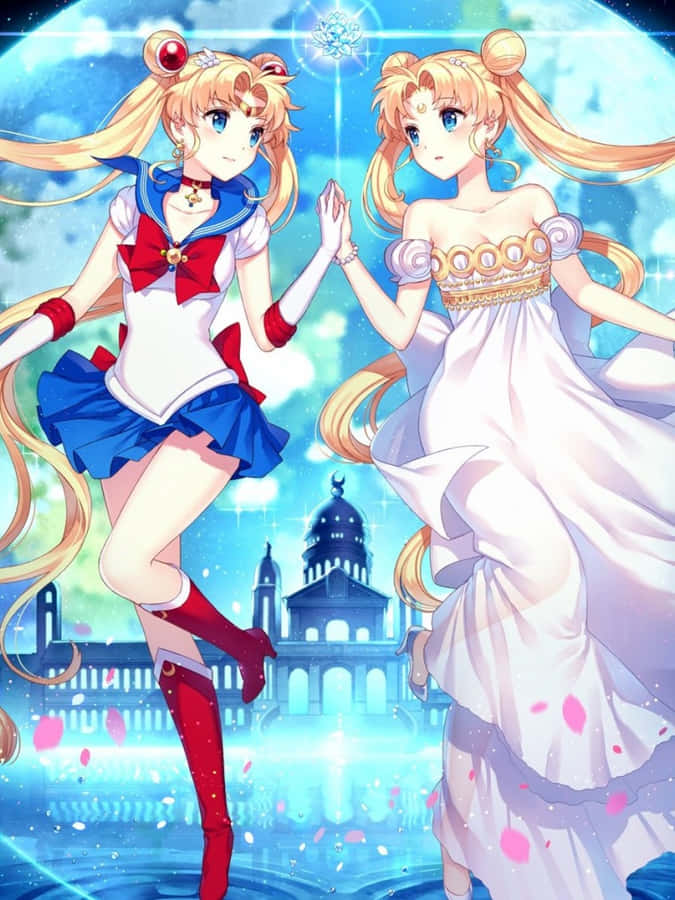 Enjoy Your Morning Cup Of Joe With Your Favorite Sailor Moon Character Wallpaper