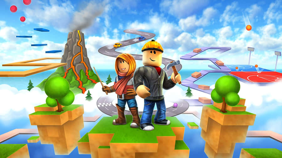 Enjoying A New Level Of Adventure In Roblox Wallpaper