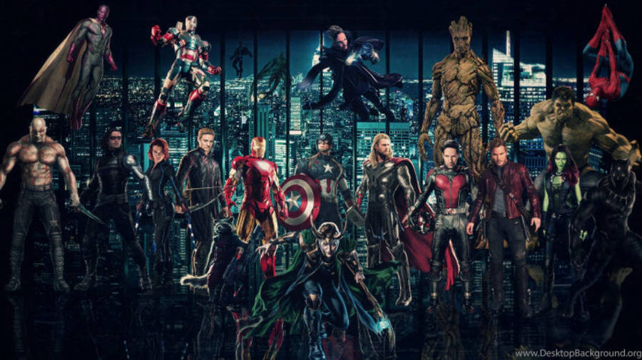 Download free Ensemble Cinematic Universe Marvel Aesthetic Wallpaper ...