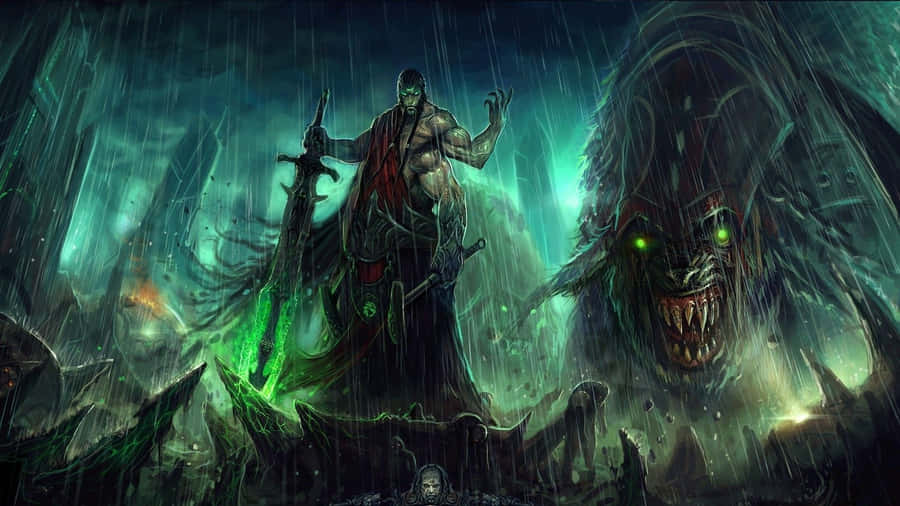Enter A Mysterious World Of Dark Fantasy Wallpaper