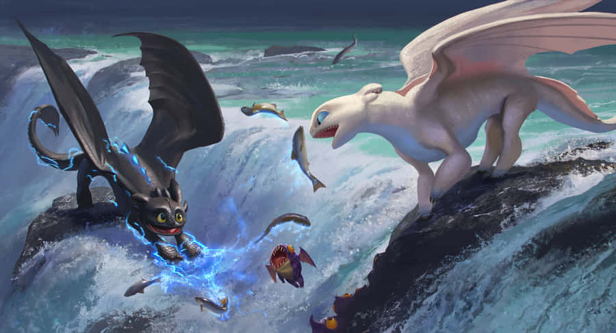 Epic Flight With Toothless! Wallpaper