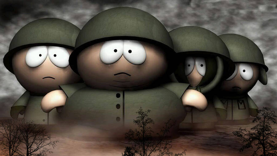 Download Free Eric Cartman Military Service Fan Art Wallpaper 