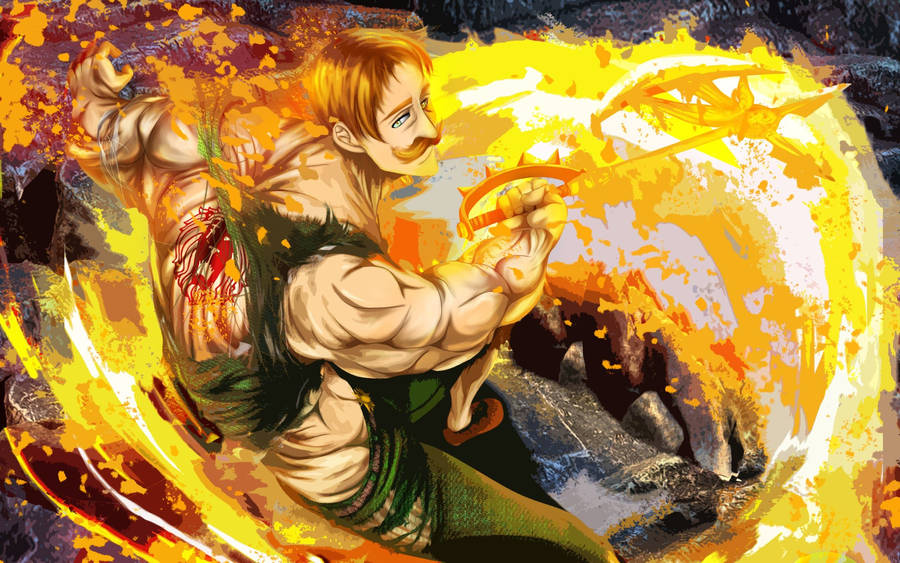 Escanor Cruel Sun Divine Axe Rhitta Sacred Treasure 4K Wallpaper #4.1115