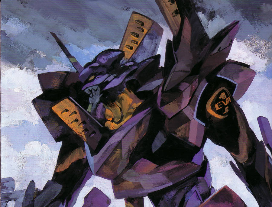Evangelion Mech Painting Wallpaper