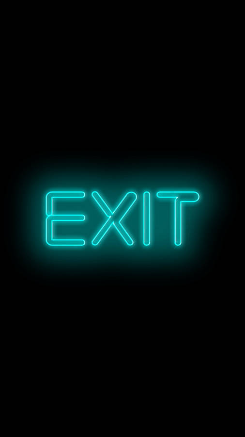 Premium Photo | Exit inscription illuminated