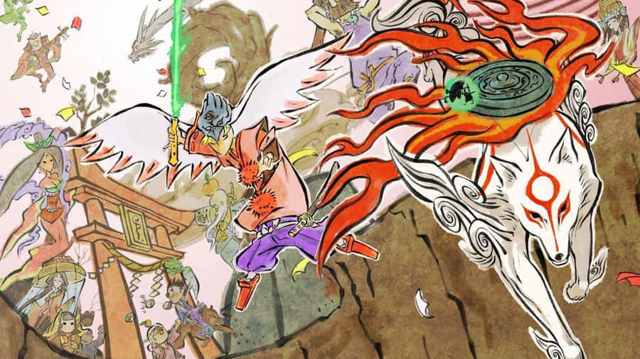 Experience A Legend With Okami Hd Wallpaper