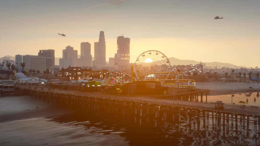 Experience A Unique, Multiplayer Grand Theft Auto Adventure With Fivem Wallpaper