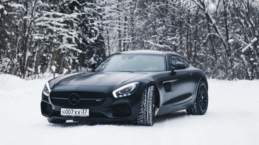Experience Luxury In The Mercedes Benz Wallpaper