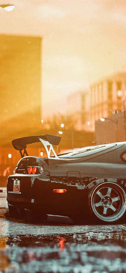 “experience Tear-drop Perfection With The Toyota Supra.” Wallpaper