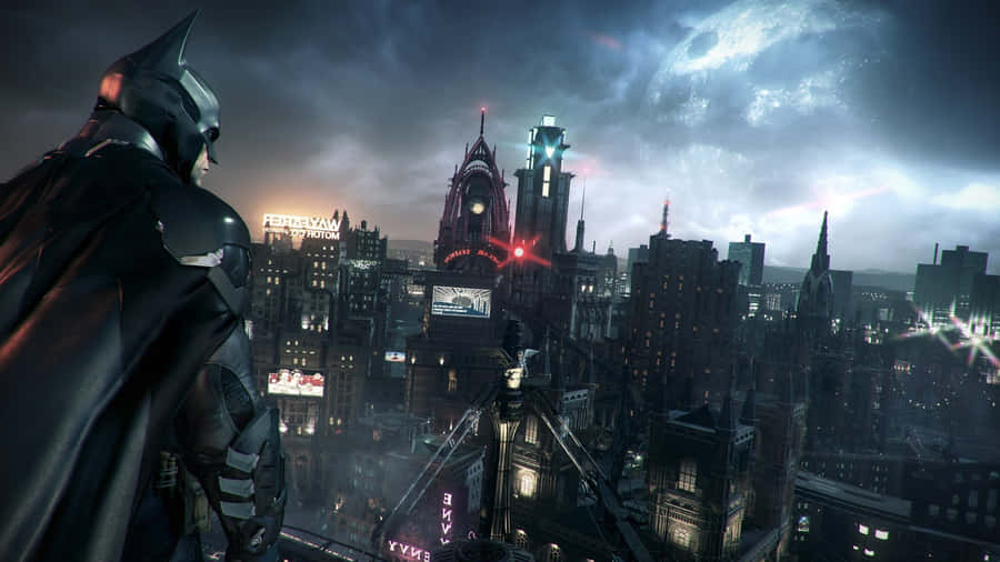 Experience The Hustle And Bustle Of Gotham City Wallpaper